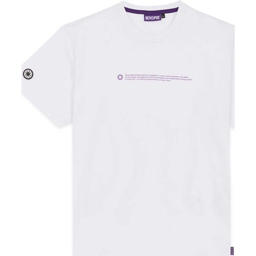 Textiel Heren T-shirts & Polo’s Octopus Outline Logo Tee Wit