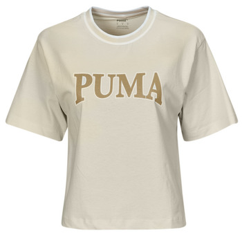 Textiel Dames T-shirts korte mouwen Puma PUMA SQUAD GRAPHIC TEE Beige