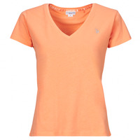 Textiel Dames T-shirts korte mouwen U.S Polo Assn. BELL Orange