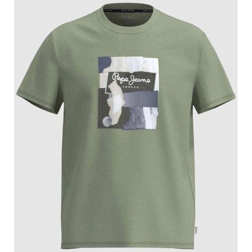Textiel Heren T-shirts korte mouwen Pepe jeans PM508942 OLDWIVE Groen