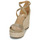 Schoenen Dames Sandalen / Open schoenen MICHAEL Michael Kors KAYLA WEDGE Goud