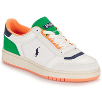 Schoenen Lage sneakers Polo Ralph Lauren POLO CRT SPT Wit / Groen / Orange