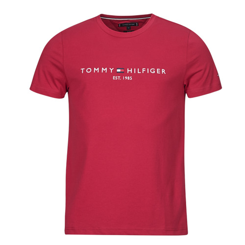 Textiel Heren T-shirts korte mouwen Tommy Hilfiger TOMMY LOGO TEE Bordeaux
