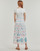 Textiel Dames Lange jurken Desigual VEST_GALIANA Wit / Multicolour