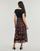 Textiel Dames Lange jurken Desigual VEST_GALIANA Zwart / Rood / Orange