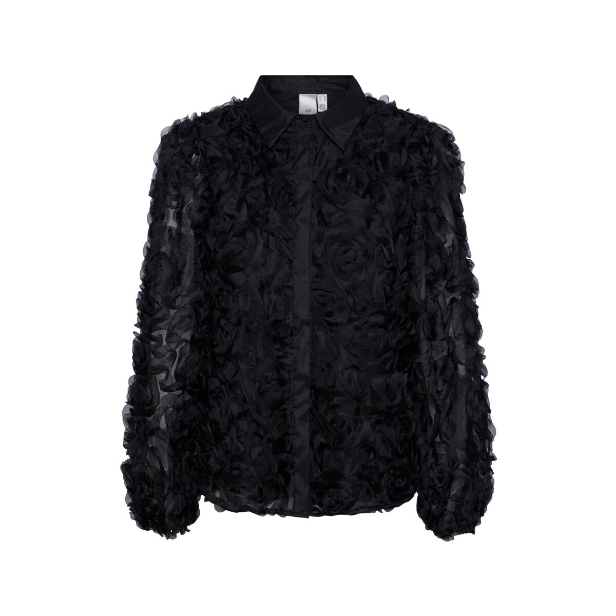 Textiel Dames Tops / Blousjes Y.a.s YAS Roso L/S Shirt - Black Zwart