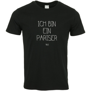 Textiel Heren T-shirts korte mouwen Civissum I Bin Ein Pariser Zwart