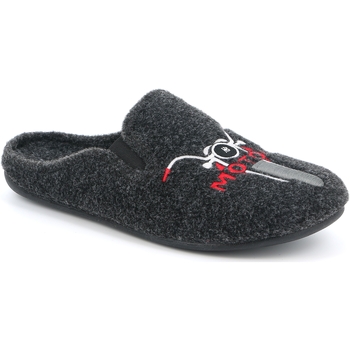 Schoenen Heren Leren slippers Grunland DSG-CI2573 Grijs