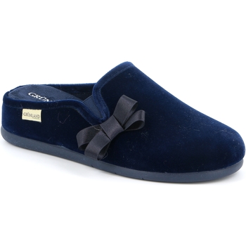Schoenen Dames Leren slippers Grunland DSG-CI3172 Blauw