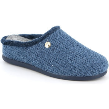 Schoenen Dames Leren slippers Grunland DSG-CI3170 Blauw