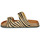 Schoenen Dames Leren slippers Geox D NEW BRIONIA B Brown / Zwart