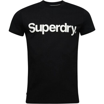 Textiel Heren T-shirts korte mouwen Superdry 223122 Zwart