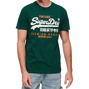 Textiel Heren T-shirts korte mouwen Superdry 223217 Groen