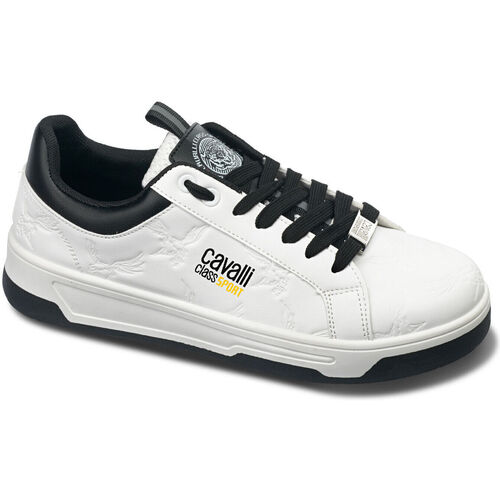 Schoenen Heren Sneakers Roberto Cavalli CM8803 White Wit