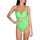 Textiel Dames Bikinibroekjes- en tops Moschino A4985 4901 A0396 Green Groen