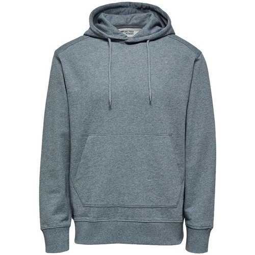 Textiel Heren Sweaters / Sweatshirts Selected Noos Hooded Jackson 380 - Medium Grey Grijs