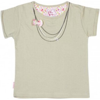 Miss Girly T-shirt manches courtes fille FABETTY Beige