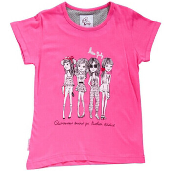 Miss Girly T-shirt manches courtes fille FRIGIRLY Roze
