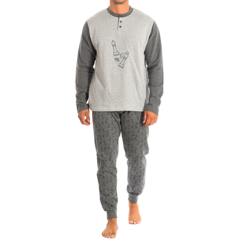 Textiel Heren Pyjama's / nachthemden Kisses&Love KL30173 Grijs
