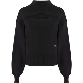 Textiel Dames Sweaters / Sweatshirts Ck Jeans Cut Out Loose Sweate Zwart
