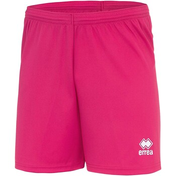 Textiel Jongens Korte broeken / Bermuda's Errea Pantaloni Corti  New Skin Panta Jr Fuxia Roze