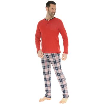 Textiel Heren Pyjama's / nachthemden Christian Cane DAVY Rood