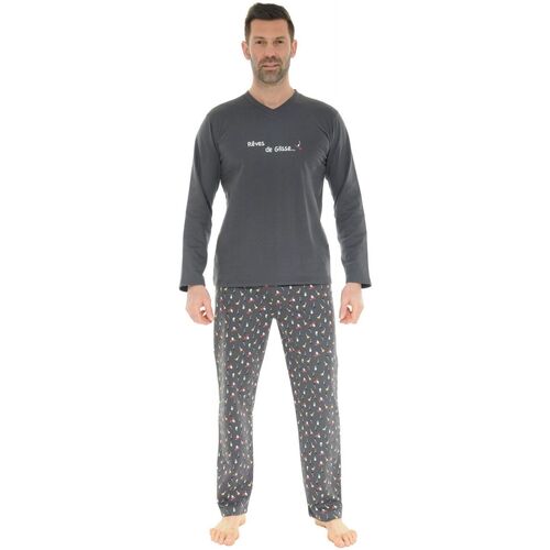 Textiel Heren Pyjama's / nachthemden Christian Cane DURALD Grijs