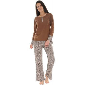 Textiel Dames Pyjama's / nachthemden Pilus AGATHE Brown