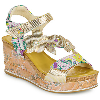 Schoenen Dames Sandalen / Open schoenen Laura Vita  Goud / Multicolour