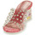 Schoenen Dames Leren slippers Laura Vita  Rood / Transparent