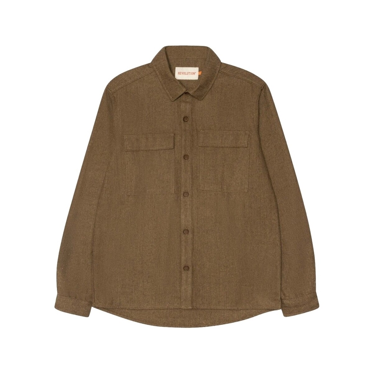 Textiel Heren Overhemden lange mouwen Revolution Utility Shirt 3953 - Light Brown Brown