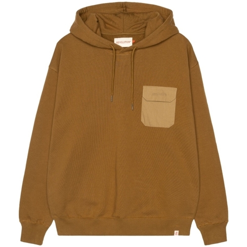 Textiel Heren Sweaters / Sweatshirts Revolution Hodded Loose 2760 - Light Brown Brown