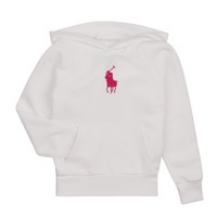 Textiel Meisjes Sweaters / Sweatshirts Polo Ralph Lauren BIG PP PO HD-KNIT SHIRTS-SWEATSHIRT Wit