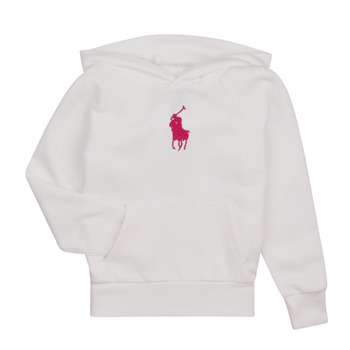 Textiel Meisjes Sweaters / Sweatshirts Polo Ralph Lauren BIG PP PO HD-KNIT SHIRTS-SWEATSHIRT Wit
