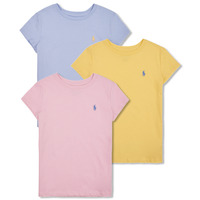 Textiel Meisjes T-shirts korte mouwen Polo Ralph Lauren TEE BUNDLE-SETS-GIFT BOX SET Multicolour