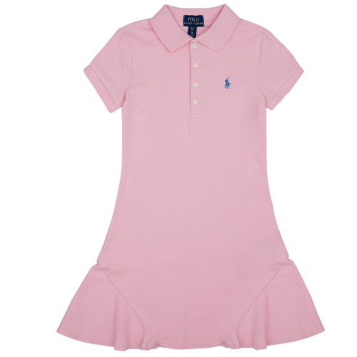 Textiel Meisjes Korte jurken Polo Ralph Lauren ROBE POLO ROSE Roze