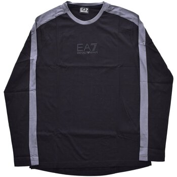 Textiel Heren T-shirts korte mouwen Emporio Armani EA7 6RPT16 PJ02Z Zwart