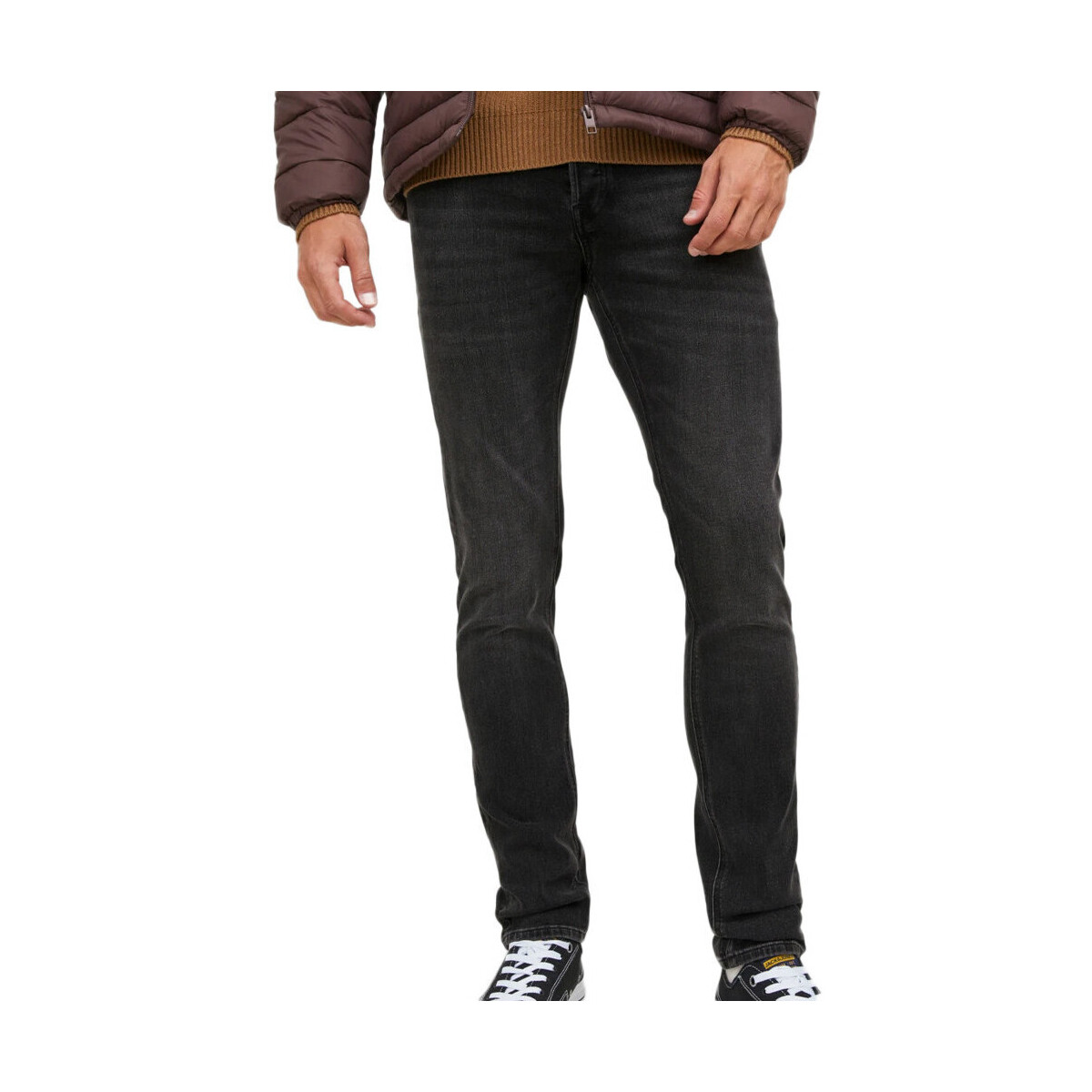 Textiel Heren Skinny jeans Jack & Jones  Zwart