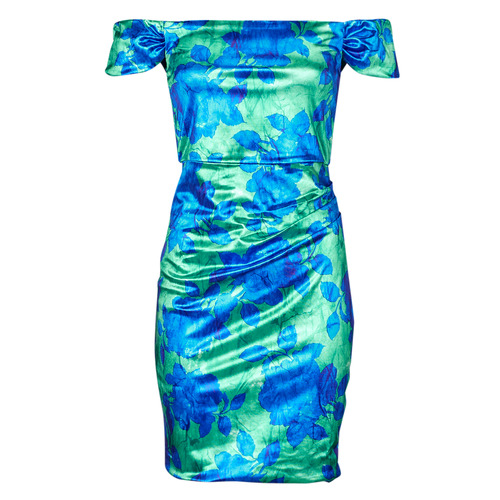 Textiel Dames Korte jurken Guess OFF SHOULDER CAMILA DRESS Multicolour