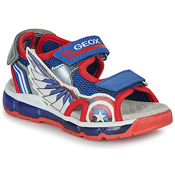 Geox J SANDAL ANDROID BOY Blauw / Rood / Wit