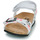 Schoenen Meisjes Sandalen / Open schoenen Geox J ADRIEL GIRL Wit / Zwart / Roze