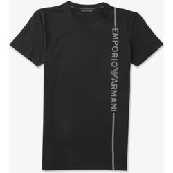 Textiel Heren T-shirts korte mouwen Emporio Armani 111035 3F523 Zwart