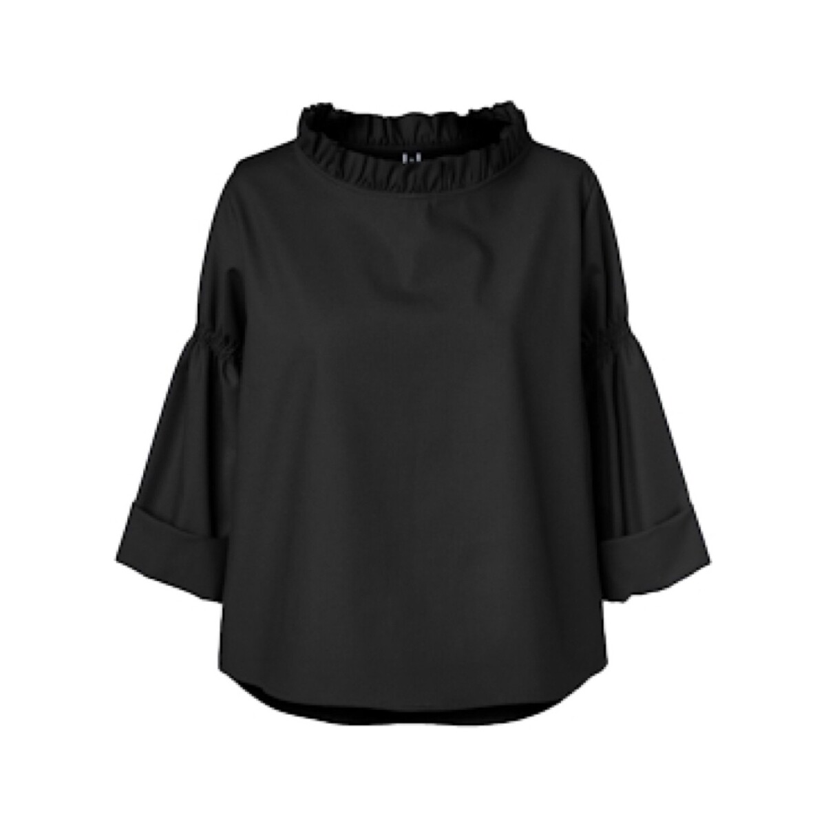 Textiel Dames Tops / Blousjes Wendy Trendy Top 221640 - Black Zwart