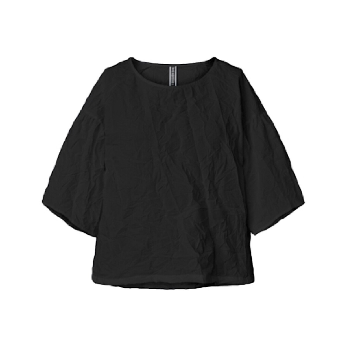 Textiel Dames Tops / Blousjes Wendy Trendy Top 221624 - Black Zwart