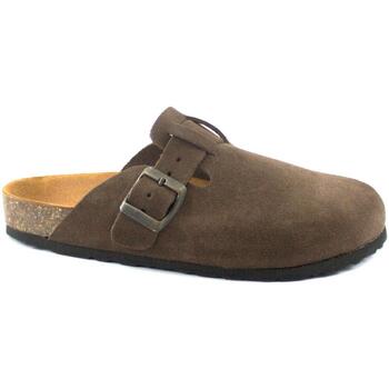 Schoenen Dames Leren slippers Giada GIA-CCC-8227-TM Brown
