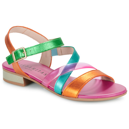 Schoenen Dames Sandalen / Open schoenen Hispanitas LENA Roze / Orange / Groen