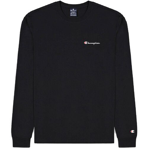 Textiel Heren T-shirts & Polo’s Champion Crewneck Long Sleeve T-Shirt Zwart