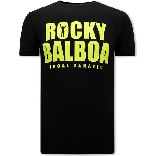 Textiel Heren T-shirts korte mouwen Local Fanatic Rocky Balboa Zwart