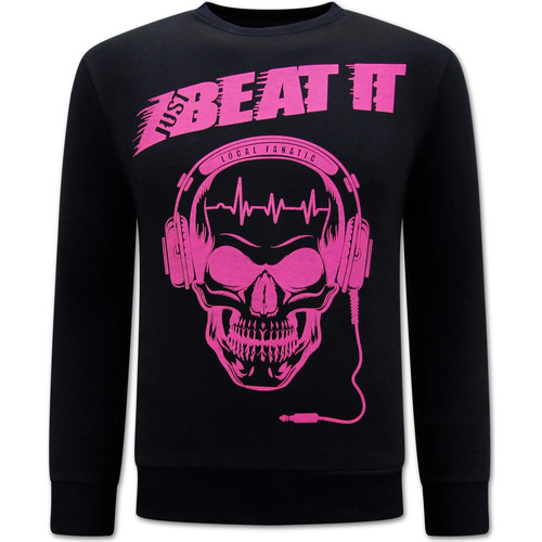 Textiel Heren Sweaters / Sweatshirts Local Fanatic Just Beat It Print Zwart