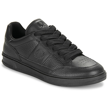 Schoenen Heren Lage sneakers Fred Perry B440 TEXTURED Leather Zwart